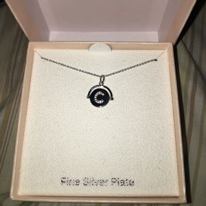 Letter "C" Silver Initial Necklace